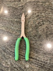 Snap On 61cf 8″ talon grip duck bill pliers green new