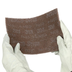 Scotch-Brite Heavy Duty Hand Pad: 6 in. x 9 in. (Tan) *5-pack