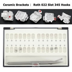 Dental Ormco Damon Brackets Orthodontic Self Ligating Ceramic Metal Roth MBT 022