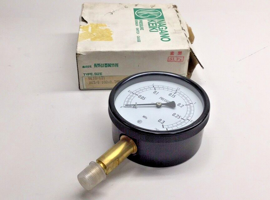 Nagano Keiki BE10-131 MPa Gauge AU3/8 100×0.3MPa