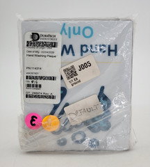 (16 Pack) Duratech PN-114314 Hand Wash Only Sign Adhesive 3M Decal VHB Back