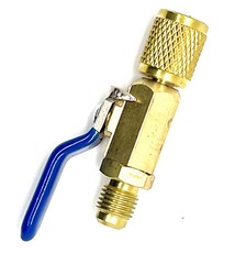 A/C END HOSE CHARGING BALL VALVE 1/4″ ADAPTER FOR DIFFERENT REFRIGERANT.