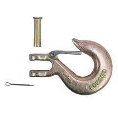 4PCS 3/8″ Grade 70 Heavy Duty Forged Steel Clevis Slip Hook With Safety Latch