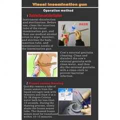 Animal Visual Insemination Rotatable HD Screen Photo Record Artificial GRQA