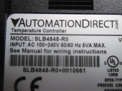 AUTOMATION DIRECT TEMPERATURE CONTROLLER INPUT: AC 100-240V 50/60 HZ SLB4848-RO