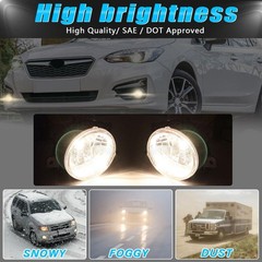 1PCS Halogen Front Bumper Fog Light For Subaru Crosstrek Impreza Driving Lamp