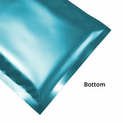 Blue Various Sizes Foil Zip Pouch Light Block Moisture Proof Reusable Bags