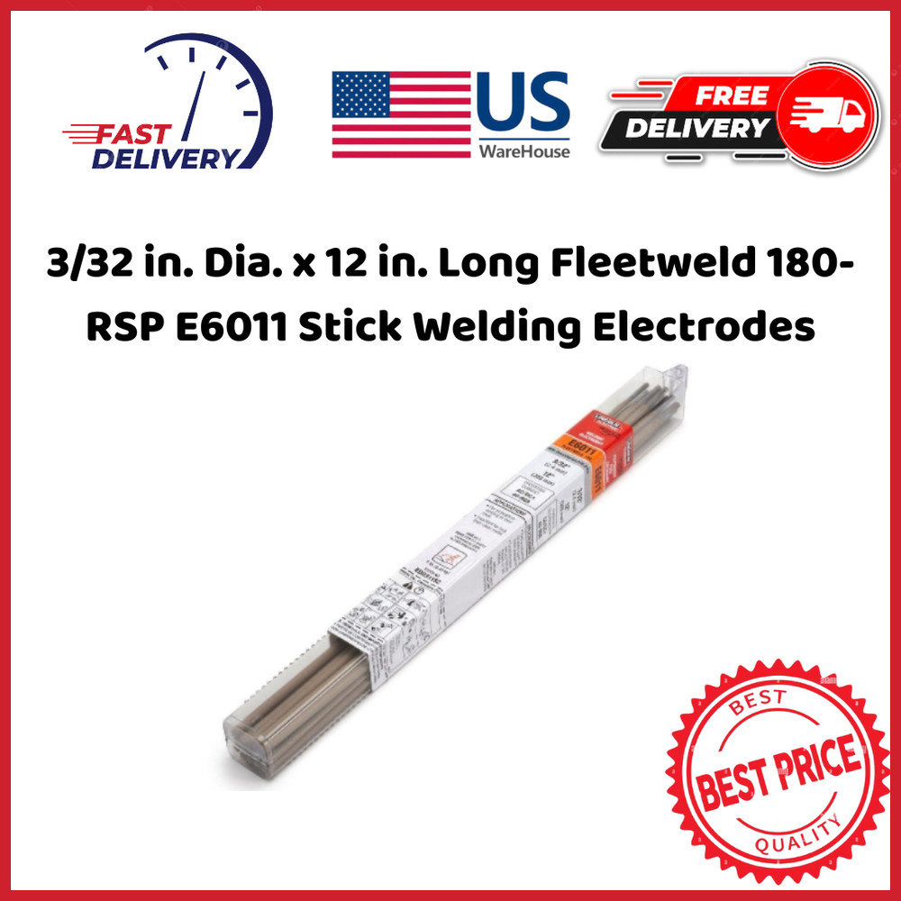 3/32 in. Dia. x 12 in. Long Fleetweld 180-RSP E6011 Stick Welding Electrodes