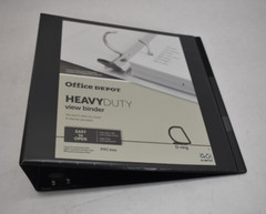 Office Depot Durable D-Ring View Binder 2″ Ring Heavy Duty Black Binder 212-167