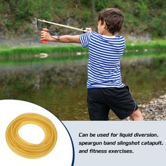 13 Ft(4M) Latex Rubber Tubing, 1/8″(3mm)ID 5/16″(8mm)OD, Plain