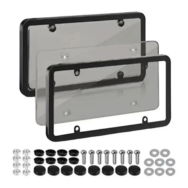 6.3” Clear Reflective Anti Speed Red Light Toll Camera Stopper License Plate Fr