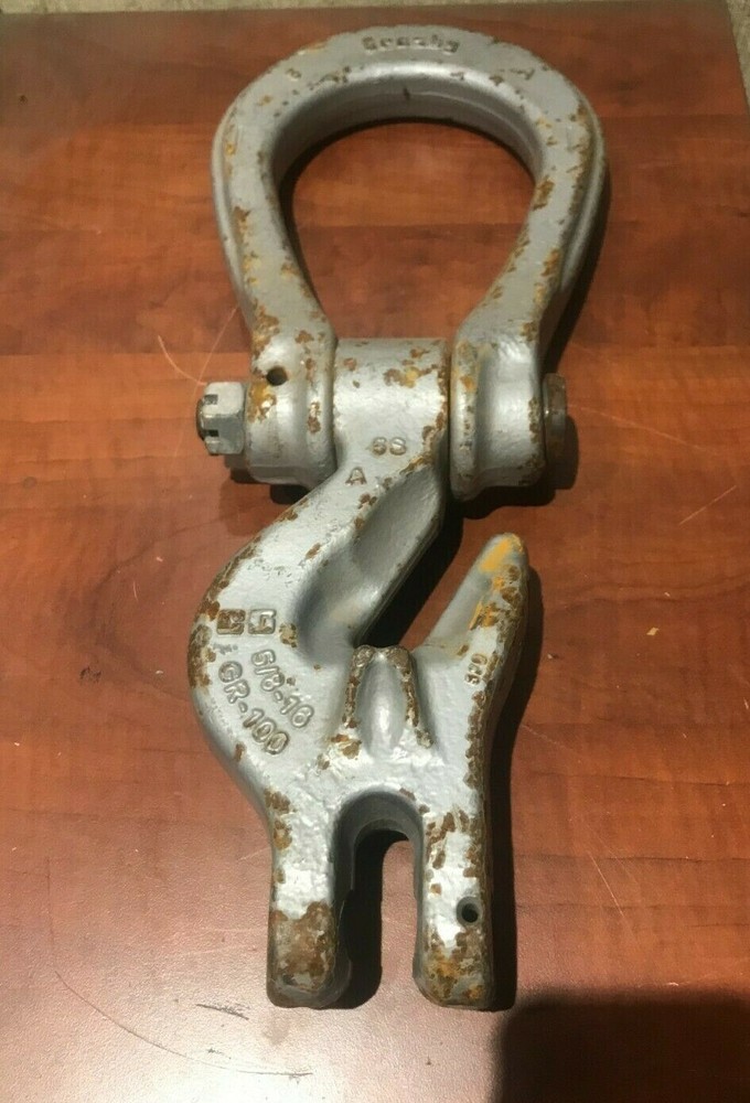 New Crosby A-1361 Eliminator 5/8″ Single Grab Hook | 22,600 lbs. 1049831 GR 100