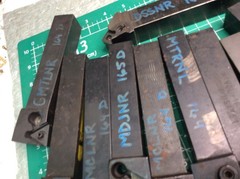 Valenite Carboloy ++ 15 pcs Various 1″ Lathe Tool Holders See Photos Used (15)