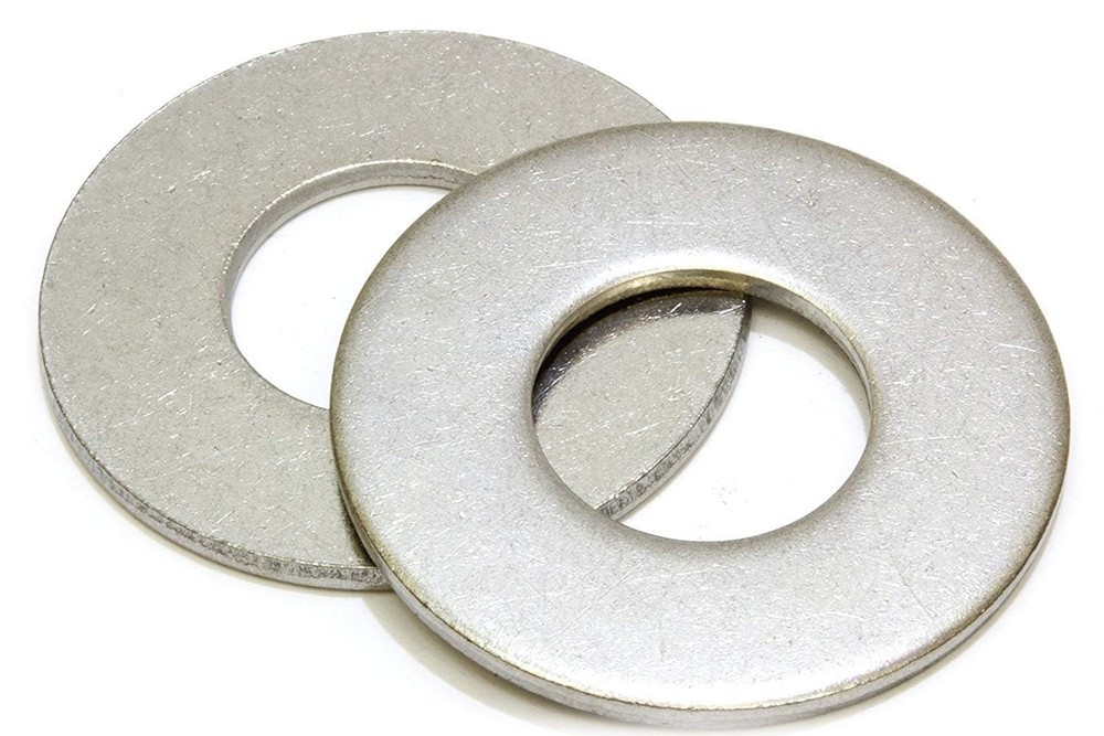 1/2 Flat Washer, 1-1/4 Outside Diameter 100 Pack- Choose Size, 18-8 304 Stain…