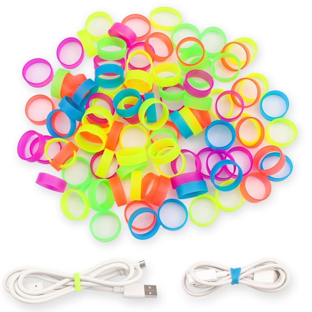 200 PCS Silicone Small Rubber Bands – 0.5 Inch Colorful Small Elastic Rubber …