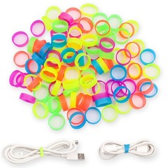 200 PCS Silicone Small Rubber Bands – 0.5 Inch Colorful Small Elastic Rubber …