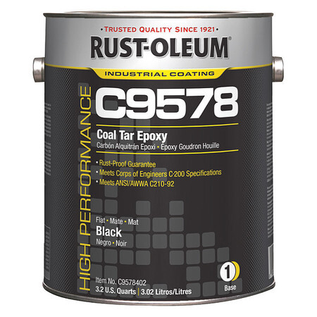 Rust-Oleum C9578402 1 Gal. Coal Tar Epoxy, Black