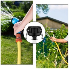 275 330 Gallon IBC Tote Tank Drain Adapter 2″ Garden Water Hose Faucet Tool 3/4″