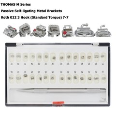 Dental Self Ligating Brackets Orthodontic Ceramic Metal Roth MBT Damon Empower