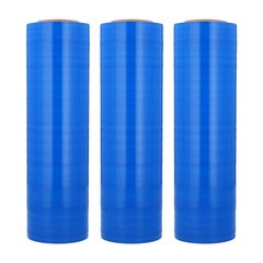 1 Roll 20 in x 5000 ft x 80 Gauge Opaque Blue Cast Hand Machine Stretch Wrap