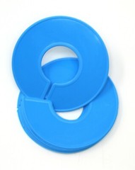 Blue Round Plastic Blank Rack Size Dividers – Multi-Pack