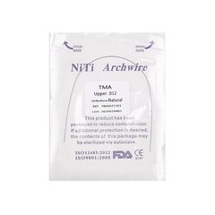 10 Packs Dental Orthodontic TMA Arch Wire Round Ovoid Round Upper/Lower 012-020