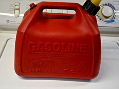 Vintage Pre Ban Rubbermaid Gott 2.5 Gallon Vented SpoutGas Fuel Can 1226 USA