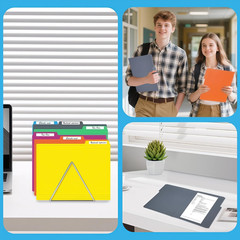 120 Pack Colored File Folders, 1/3 Cut Tab Letter Size 8.5″ x 11″ Manila Folders