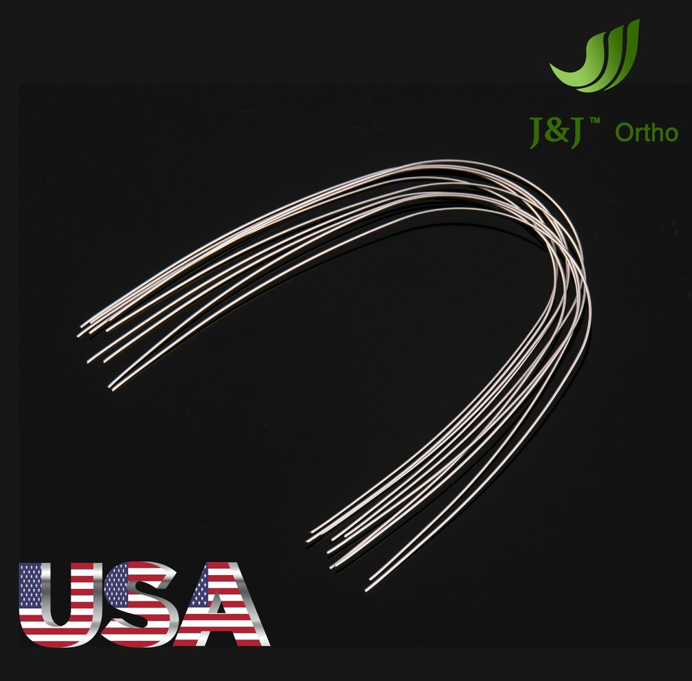 J&J Ortho™ Orthodontic Stainless Steel Arch wire Rectangular(10pcs)Ovoid Natural