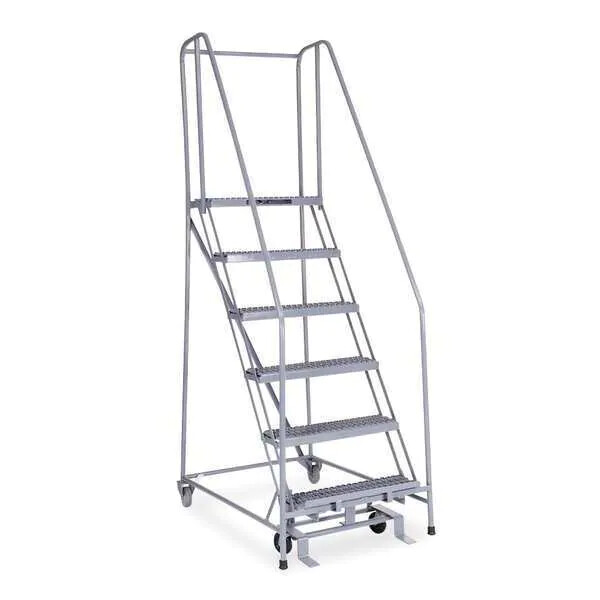 NEW! Cotterman 90 in H Steel Rolling Ladder, 6 Steps, 450 lb Load Cap!!