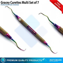DENTAL GRACEY CURETTES PERIODONTAL 1/2 3/4 5/6 7/8 9/10 11/12 13/14 Light Weight