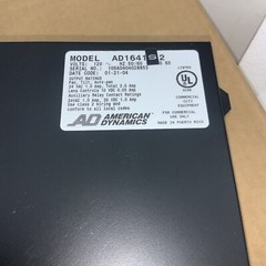 American Dynamics AD1641S-2 Fixed Speed Receiver/Driver RS-232 50/60Hz 65W 120VA