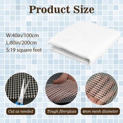 40″ x 80″ Mosaic Mesh for Back Mounted Tile with Gloves, Large, x