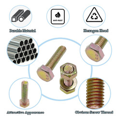 330pcs Metric Bolt Assortment Sets, M4 Nuts and Bolts Assortment Kit, Metric Bol