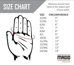 MAGID D-ROC GPD267 ANSI A3 Cut Resistant Touchscreen Gloves 12 Pairs Size S