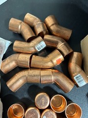 85 – NIBCO LEE EPC MUELLER 1″ COPPER FITTINGS SWEAT SOLDER MADE IN USA