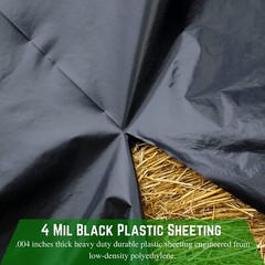 Poly Cover – 4 Mil Black Plastic Sheeting