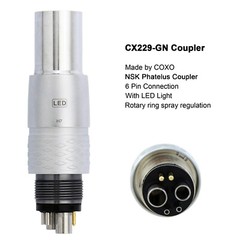 COXO Dental Handpiece High Speed Fiber Optic Turbine CX207-G KaVo NSK Coupler