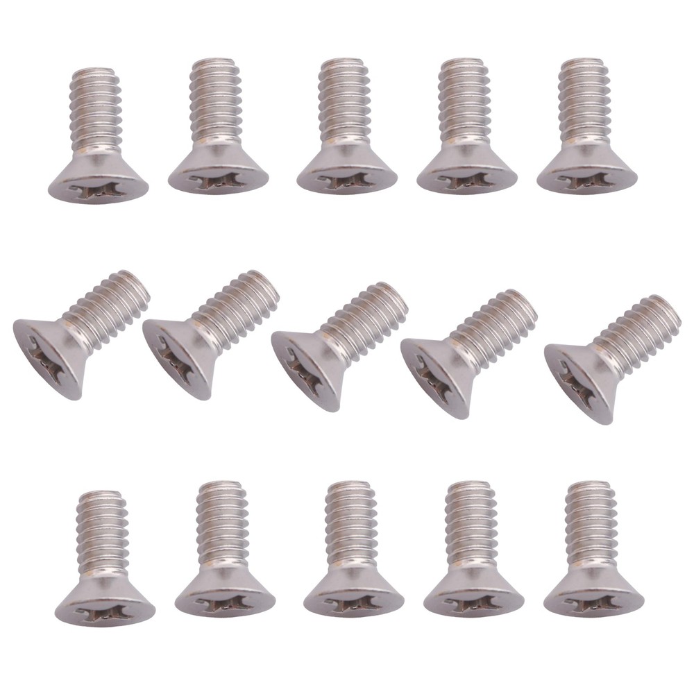 Riyhch 100 Pack 12-24 x 1/2″ Silver Flat Head Machine 0.5 inches,
