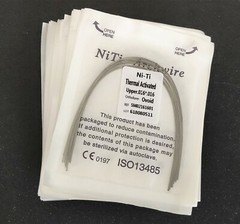 10 Packs 100Pcs Dental Ortho Thermal Activated NITI Rectangular Arch Wires