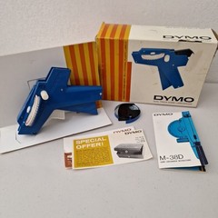 RARE Vintage Dymo M-38D Dual Track Home Handheld Label Maker /Original Box WORKS