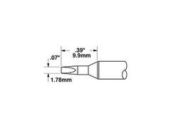 Metcal STTC-537 Cartridge, Chisel, 1.78mm (0.07 In), 30 Deg