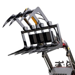 Root Grapple Bucket Attachment for Mini Skid Steer Loader Hollow Log Grapple