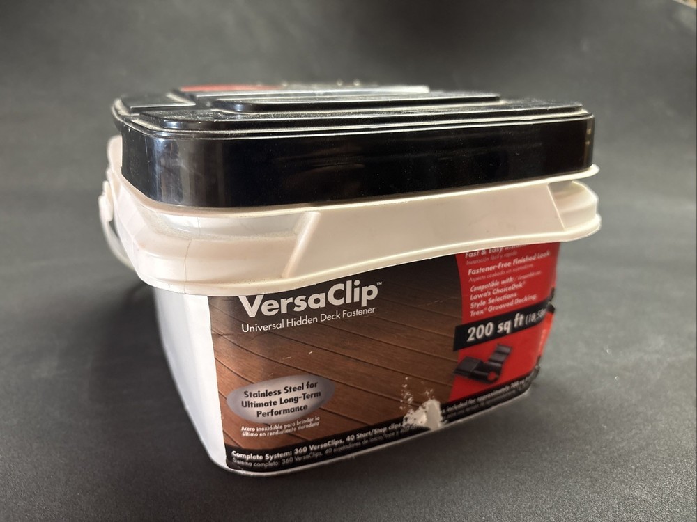 FastenMaster 360 Universal VersaClip Grooved Hidden Deck Fastener,200 sq ft,363