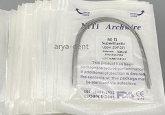 Dental Orthodontic Arch Wire Super Elastic NITI Round Rectangular Natural Form