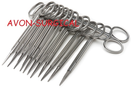 12 Premium Grade Iris Scissors 4.5″ Straight Surgical Dental Instruments