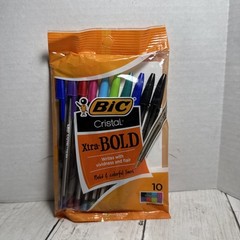 Bic Cristal Xtra Bold Ballpoint Pens 8 Assorted Colors