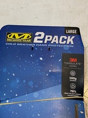 Mechanix Wear 2 Pack Size L 1816316 Fluid Repellant 100g Insulation