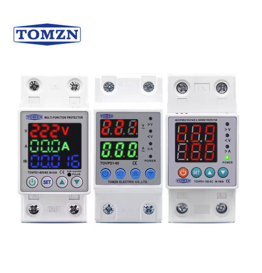 TOMZN DIN Rail Voltage Protector Relay 40A-80A 230V