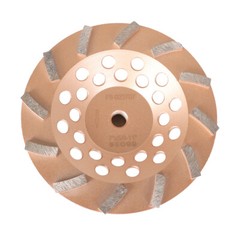 7″ Concrete Grinding Cup Wheels 12 Turbo Diamond Abrasive Seg 5/8″-11 Arbor